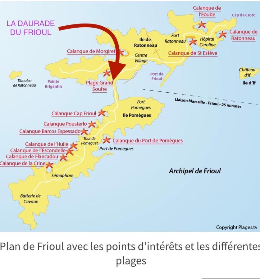 Ile Du Frioul, La Daurade Du Frioul, Marseille Διαμέρισμα Εξωτερικό φωτογραφία